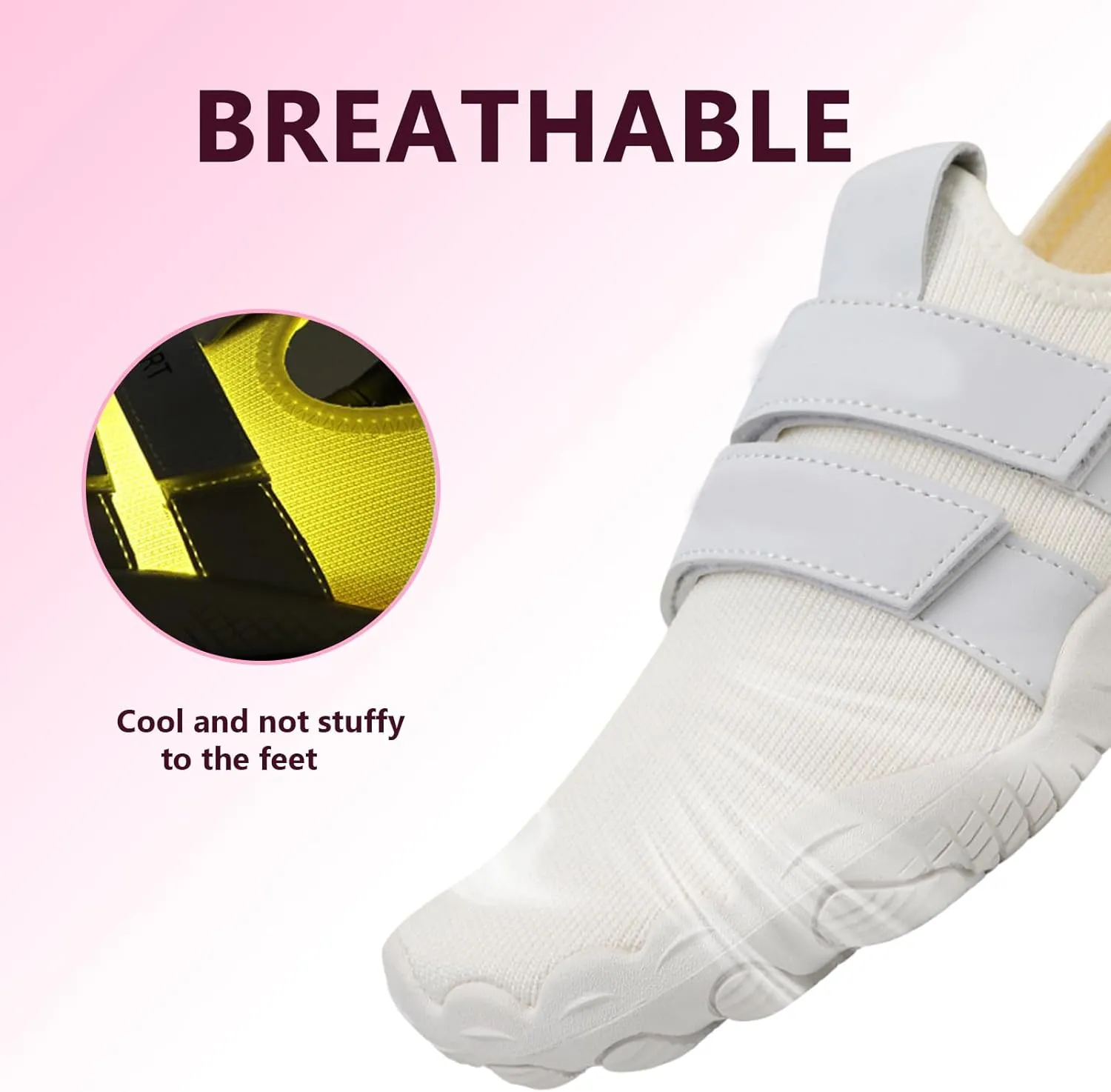 Fitness Sneakers Barefoot Training Shoes for Women Flat-Sole Gym Footwear Lightweight Breathabl for Indoor Fitness