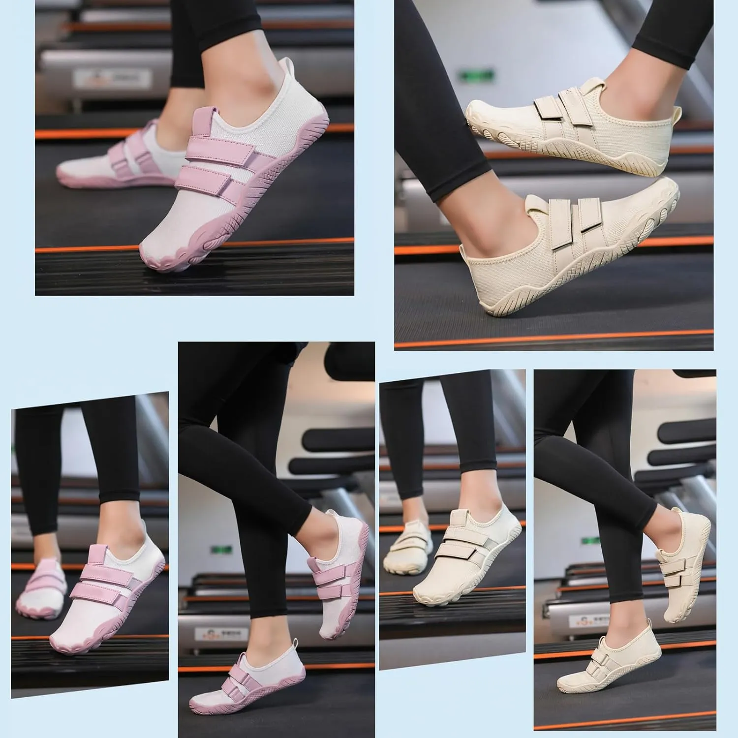 Fitness Sneakers Barefoot Training Shoes for Women Flat-Sole Gym Footwear Lightweight Breathabl for Indoor Fitness