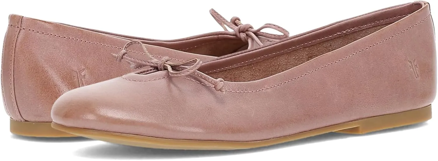 Frye Emma Ballet Women's Flat-Shoes - Classic Leather Slip-On Design, Comfortable Everyday Wear, Elegant and Versatile Style