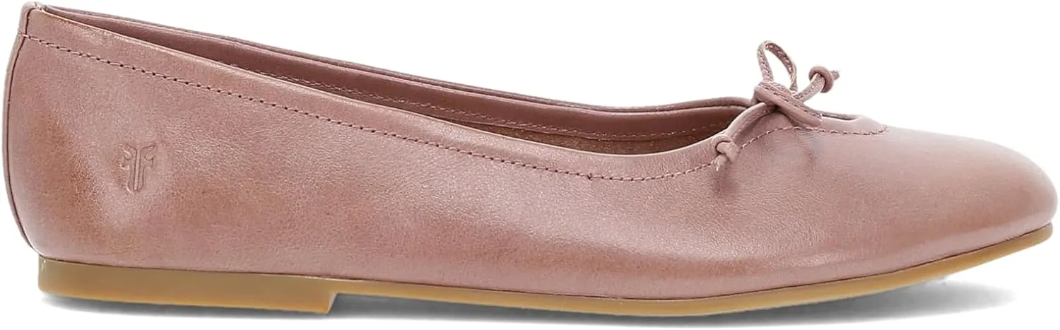 Frye Emma Ballet Women's Flat-Shoes - Classic Leather Slip-On Design, Comfortable Everyday Wear, Elegant and Versatile Style