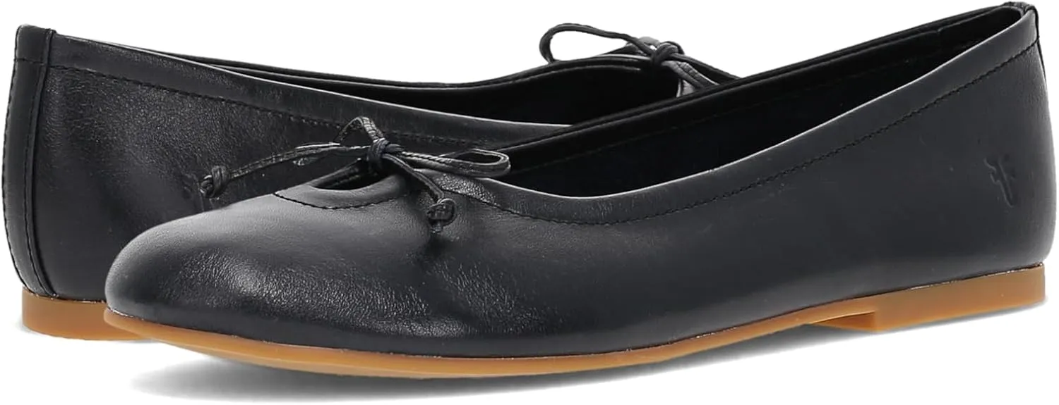 Frye Emma Ballet Women's Flat-Shoes - Classic Leather Slip-On Design, Comfortable Everyday Wear, Elegant and Versatile Style