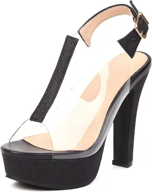 Gicoiz Bride Peep Toe High Heels Platform Wedding Sandals