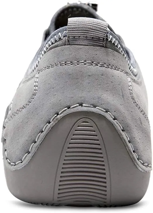 GOSPT Men's Leather Driving Shoes Comfortable Flats Casual Work Loafers