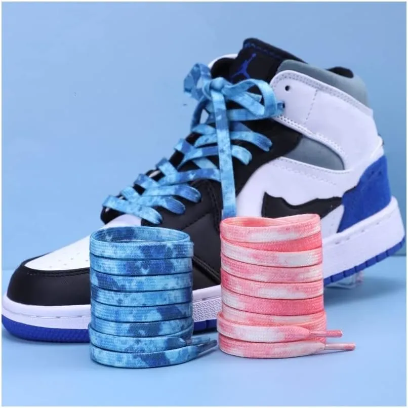 Graffiti Print Shoelace Cartoon Printing Unisex Flat Shoe Laces High-top Canvas Sneakers Sports Oxfords Casual Shoes (Color : Splash Ink, Length : 160cm)