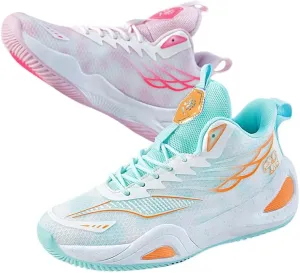 High Top Womens Mens Basketball Shoes Breathable Non Slip Unisex-Adult Outdoor Sneakers Cushioning Workout Shoes for Fitness