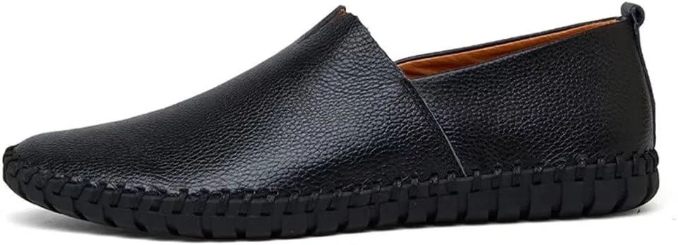 INEELUYI Men’s Casual Loafers Fashion Leather Slip On Driving Shoes