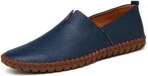 INEELUYI Men’s Casual Loafers Fashion Leather Slip On Driving Shoes