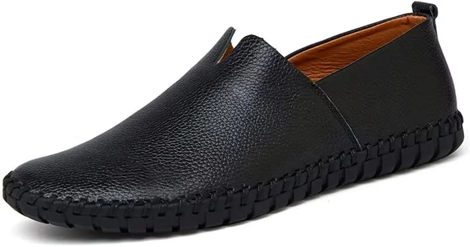 INEELUYI Men’s Casual Loafers Fashion Leather Slip On Driving Shoes