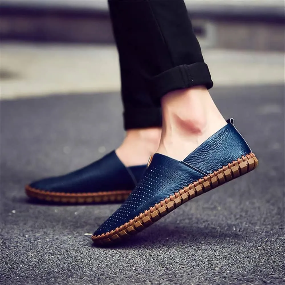 INEELUYI Men’s Casual Loafers Fashion Leather Slip On Driving Shoes