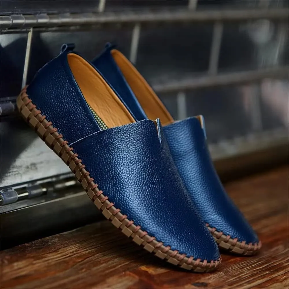 INEELUYI Men’s Casual Loafers Fashion Leather Slip On Driving Shoes