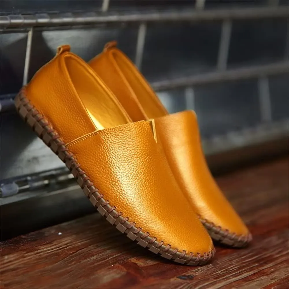 INEELUYI Men’s Casual Loafers Fashion Leather Slip On Driving Shoes