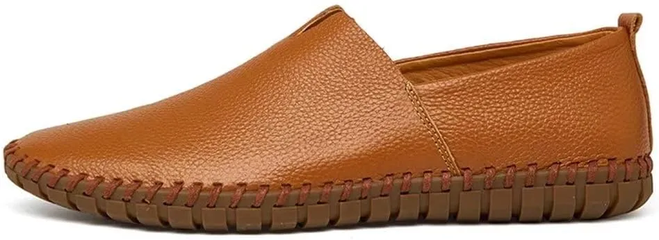 INEELUYI Men’s Casual Loafers Fashion Leather Slip On Driving Shoes