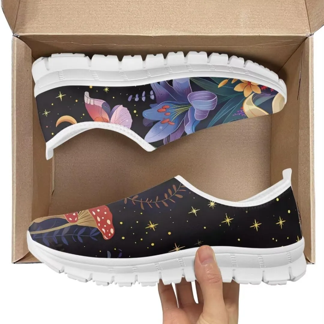 Jeiento Womens Casual Shoes Breathable Mesh Workout Casual Shoes Walking Shoes for Lady Lightweight Slip-On Loafers Dressy Shoes