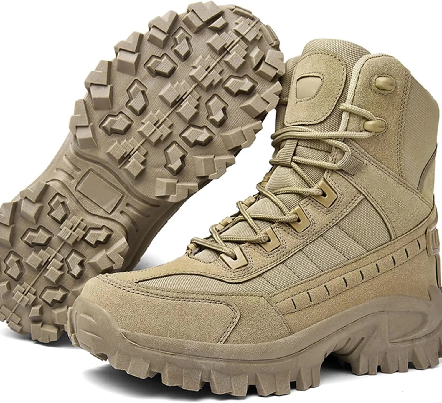 Kervaky Men's tactical boots military combat boots work boots desert boots mountaineering boots lightweight boots durable boots