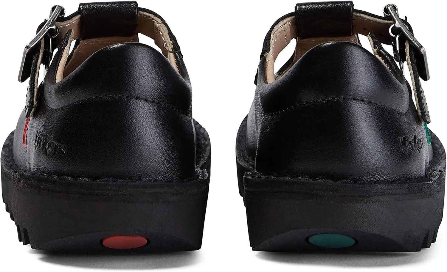 Kickers Kick T I Core Black Leather Shoes-UK