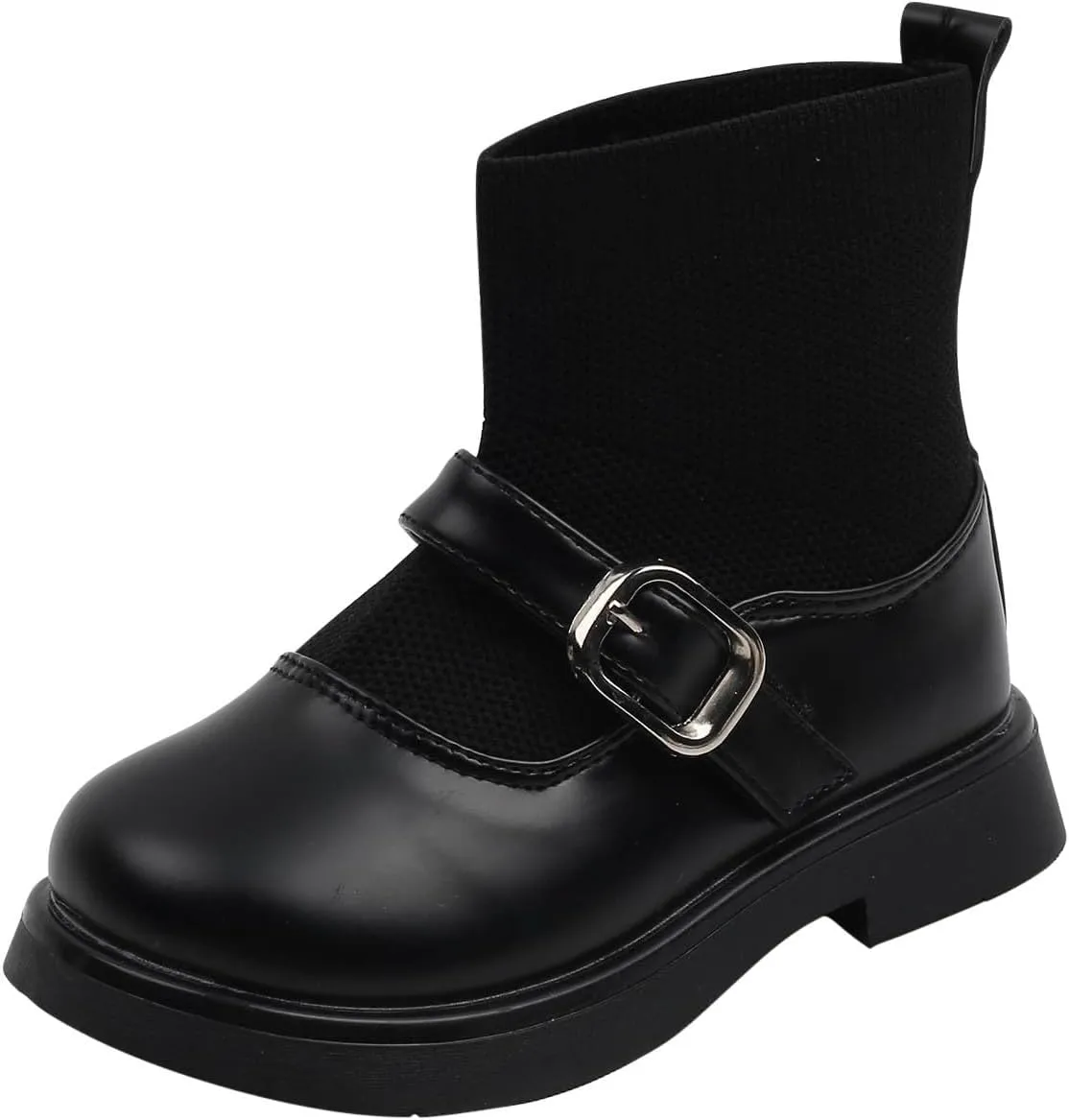 Kids Shoes Low Heel Ankles Small Leather Shoes for Unisex Cute British Style Soft Bottom Non-Slip Leather Shoes