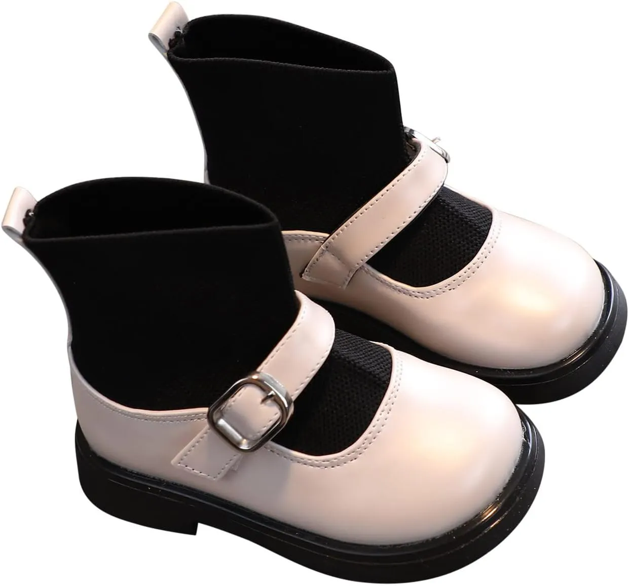 Kids Shoes Low Heel Ankles Small Leather Shoes for Unisex Cute British Style Soft Bottom Non-Slip Leather Shoes