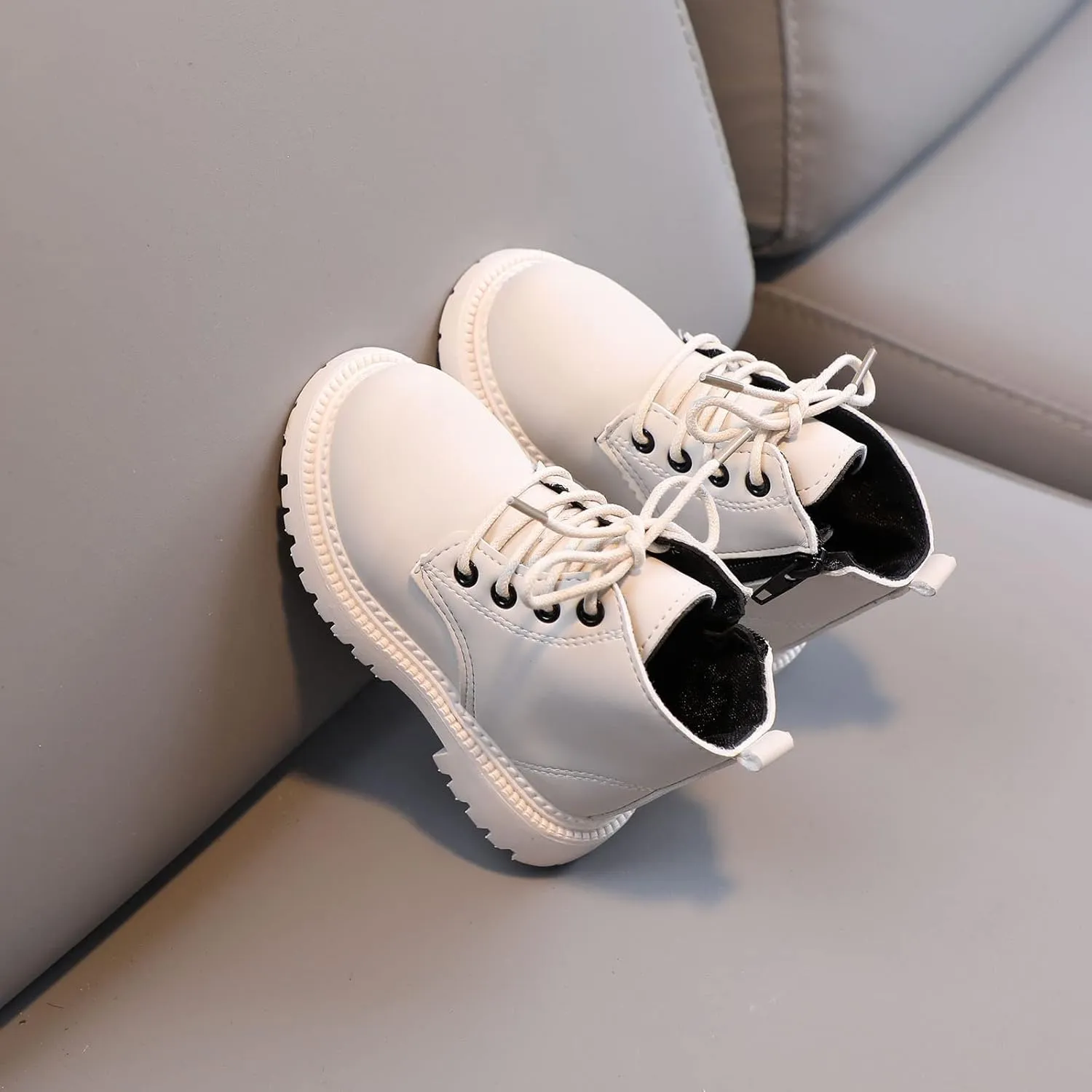 Kids Shoes Low Heel Ankles Small Leather Shoes for Unisex Cute British Style Soft Bottom Non-Slip Leather Shoes