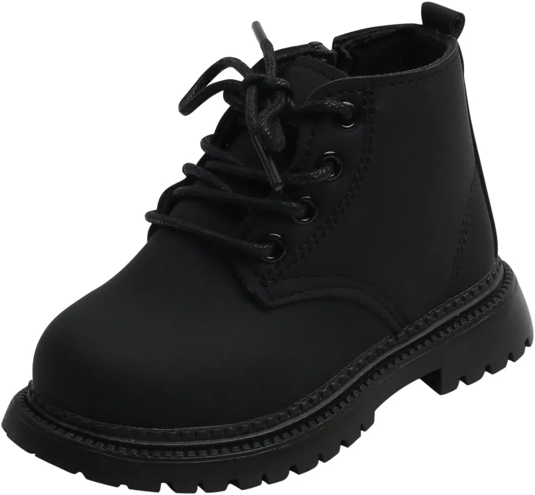 Kids Shoes Low Heel Ankles Small Leather Shoes for Unisex Cute British Style Soft Bottom Non-Slip Leather Shoes