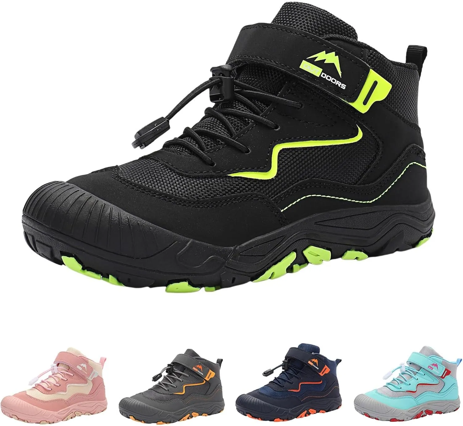 Lace-Up Open Toe Shoes For Childrens Kids Snow Boots Outdoor Sport Booties Fashion Breathable Rubber Boys Girls Sneaker