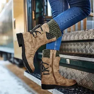 Lausiuoe Boots For Women Knee High Wide Calf Cowboy Cowgirl Western Boots Embroidery Low Heel Fashion Fall Booties 2022