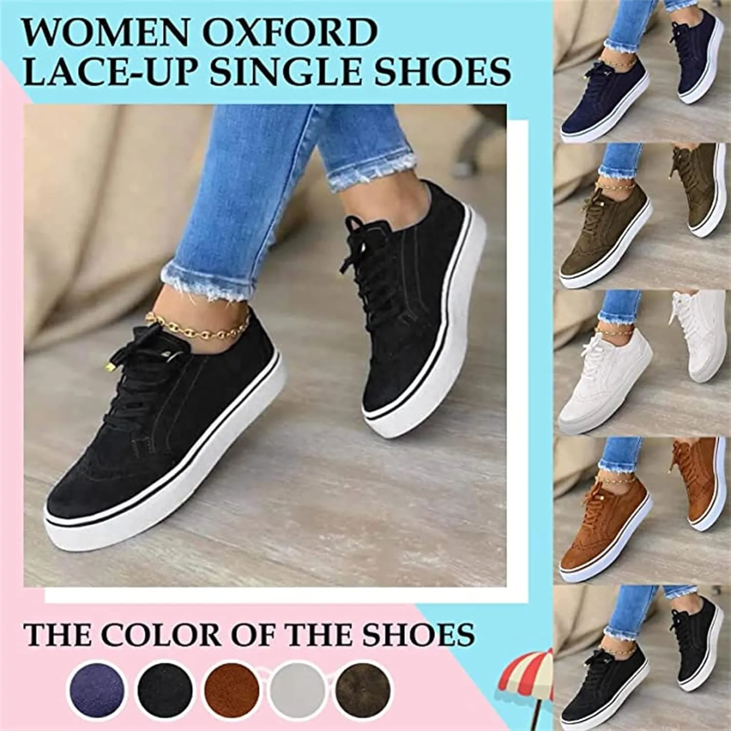 Lausiuoe Shoes for Women Sneakers Slip On Fashion Canvas Shoes Round Toe Non-Slip Casual Comfortable Walking Flat Loafers