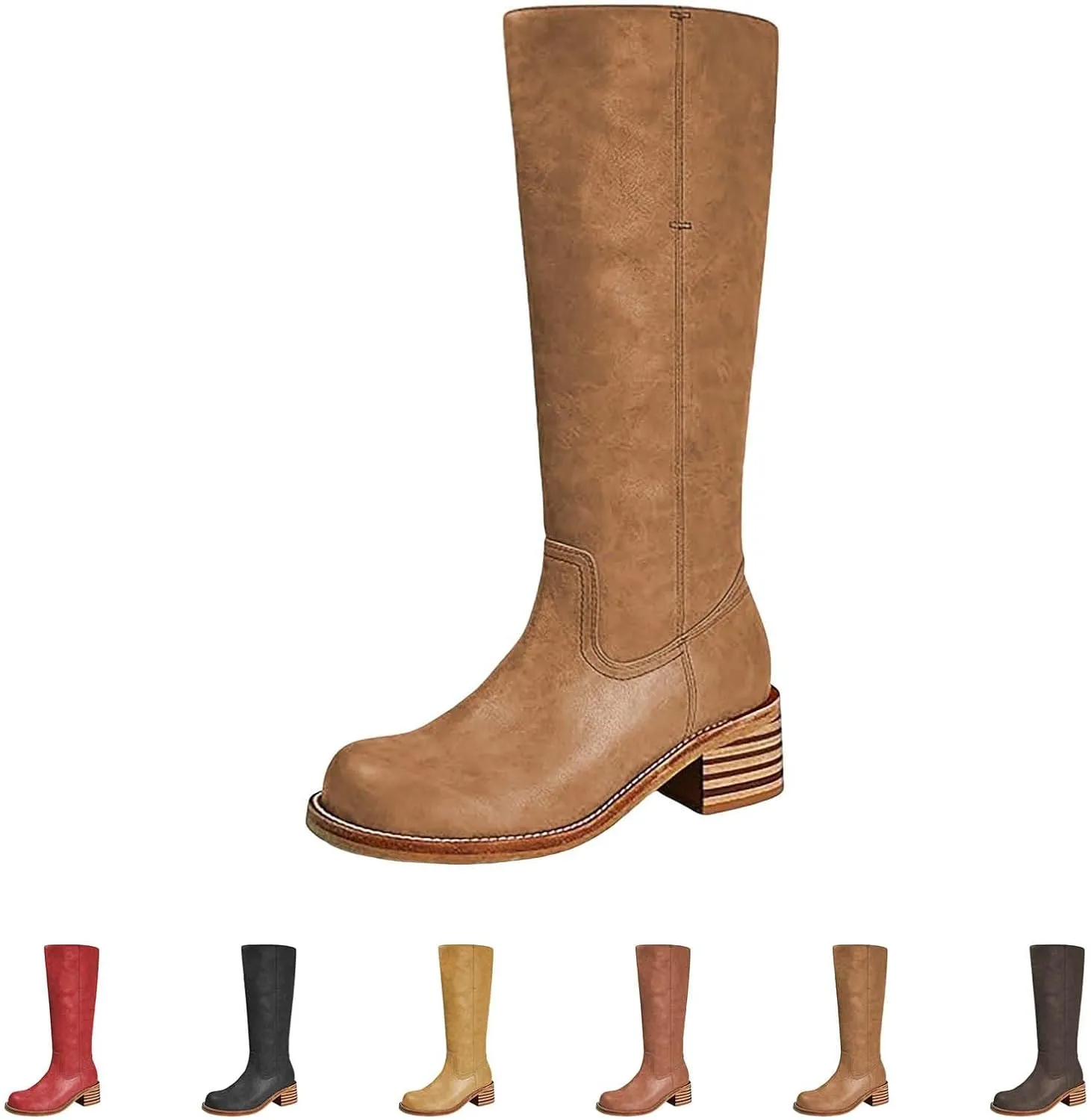 Long Boots for Women Wide Calf over Knee High Boots High Heeled Long Boots Womens Boots Size 5 Wide Calf