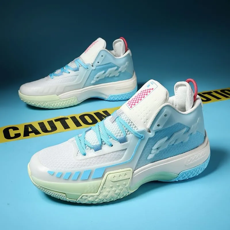 Luminous Youth Models Outside wear Breathable Trend Sports Fashion Korean Version of The Game Basketball Shoes