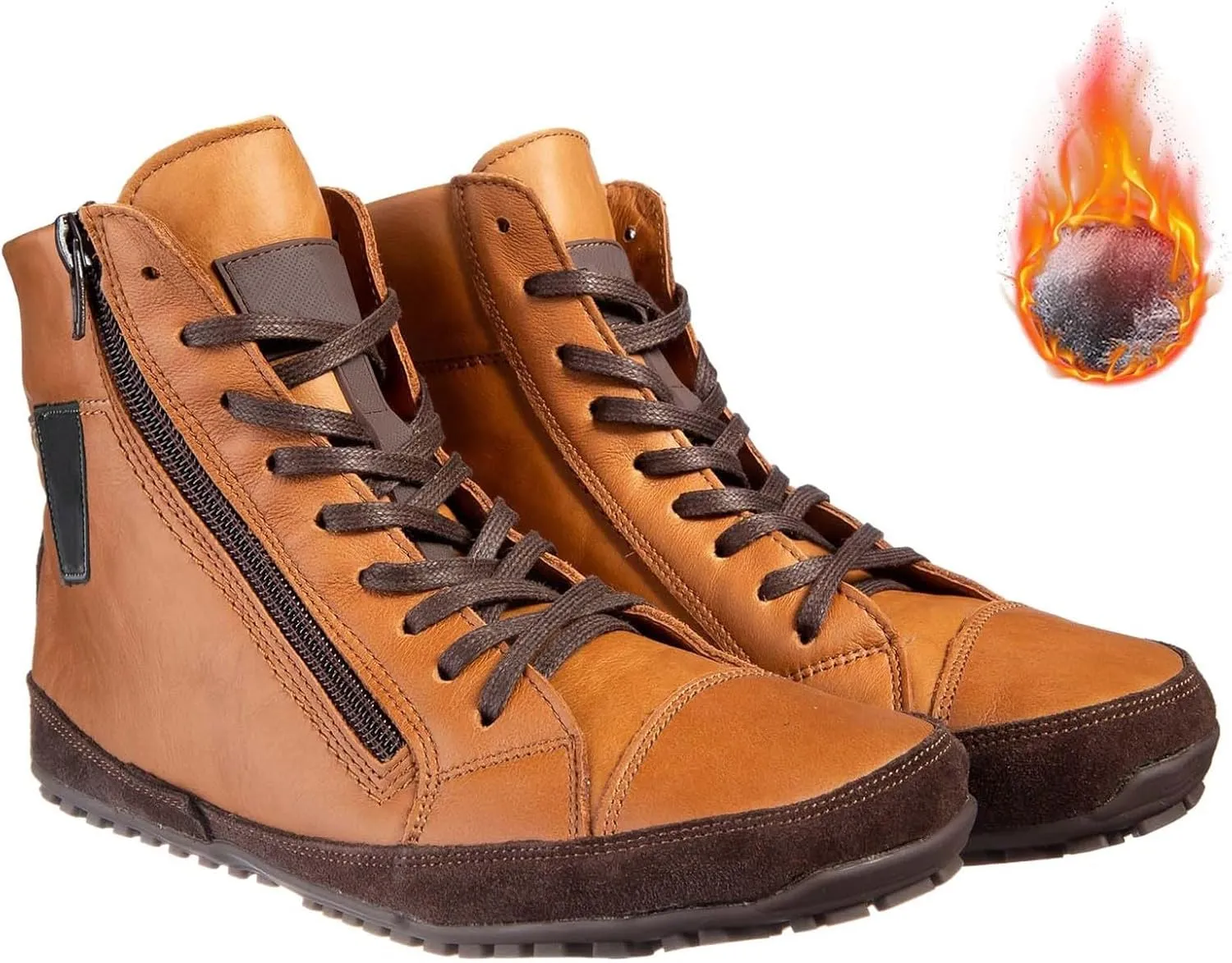 Magic Shoes Alaskan Mens, Barefoot Winter Boots Women, Non-Slip Hiking Footwear With Fleece Lined, Comfort Warm Work Boots Grounded Shoes Zero Drop Booties for Walking Fishing Trekking