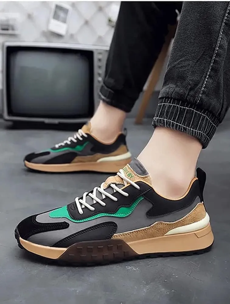 MATERUIEYES Casual Shoes Men's Shoes Breathable Heighten Sneakers