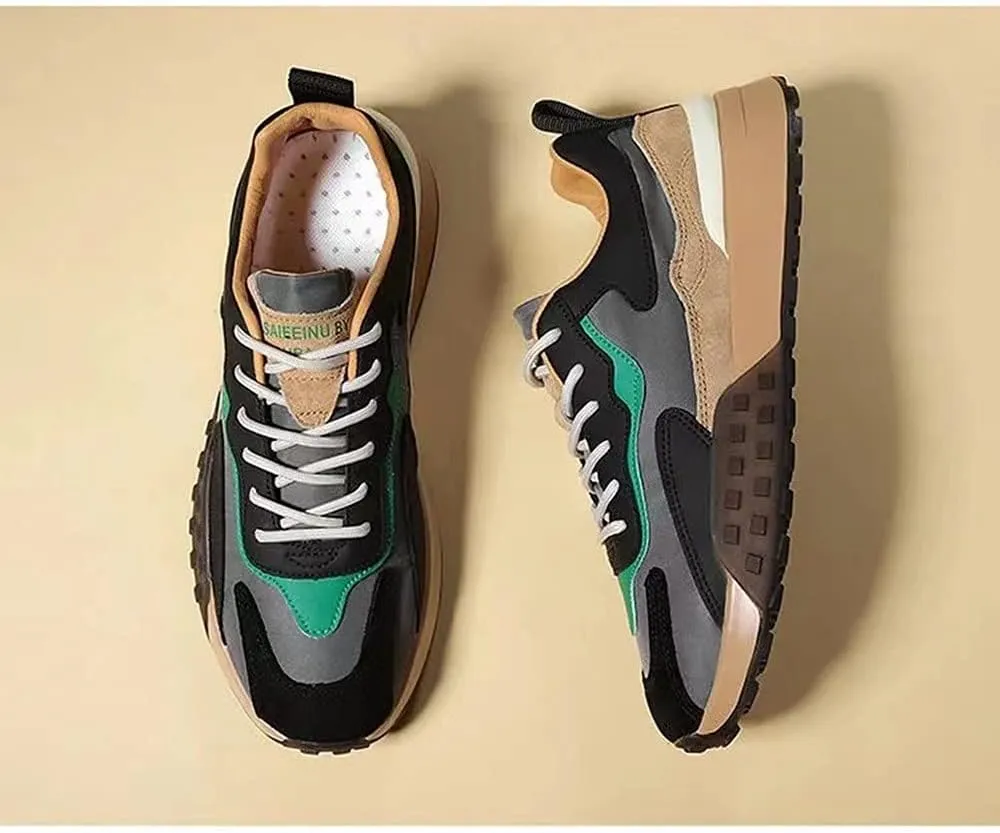 MATERUIEYES Casual Shoes Men's Shoes Breathable Heighten Sneakers