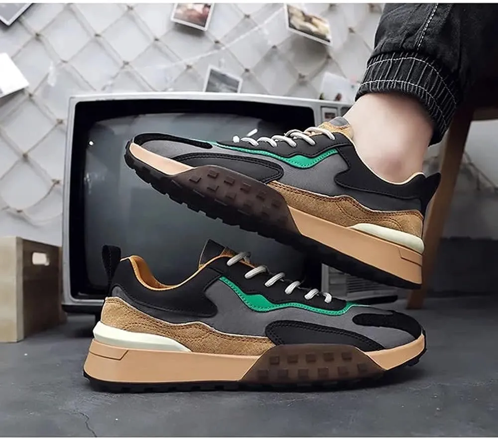 MATERUIEYES Casual Shoes Men's Shoes Breathable Heighten Sneakers