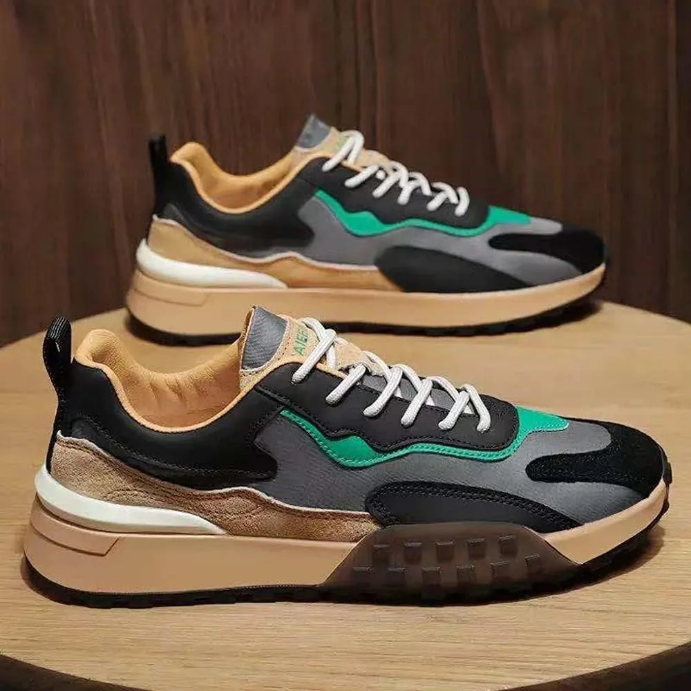 MATERUIEYES Casual Shoes Men's Shoes Breathable Heighten Sneakers