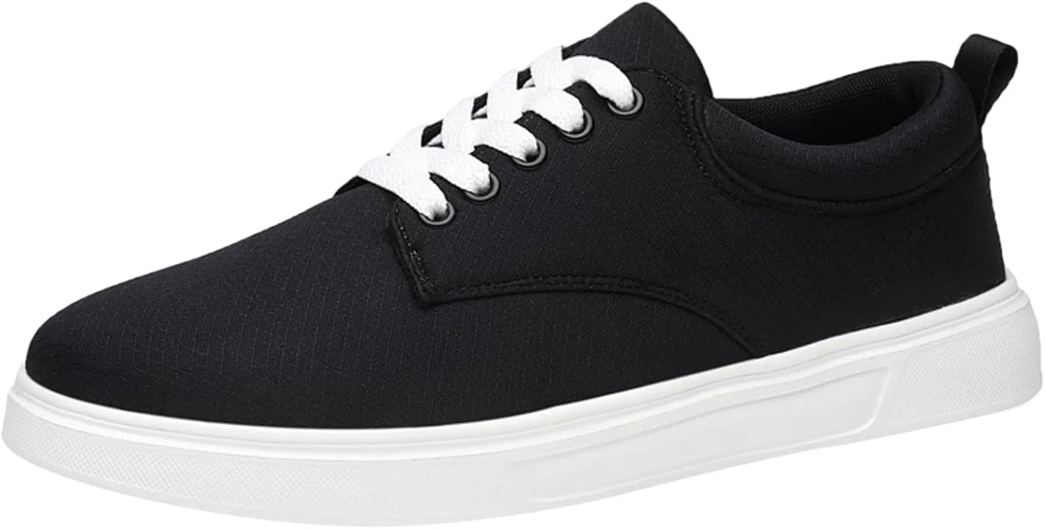Men Casual Shoes Fashionable and Simple Solid Color Thick Bottomed Flat Bottomed Comfortable Mens Dark Casual Shoes