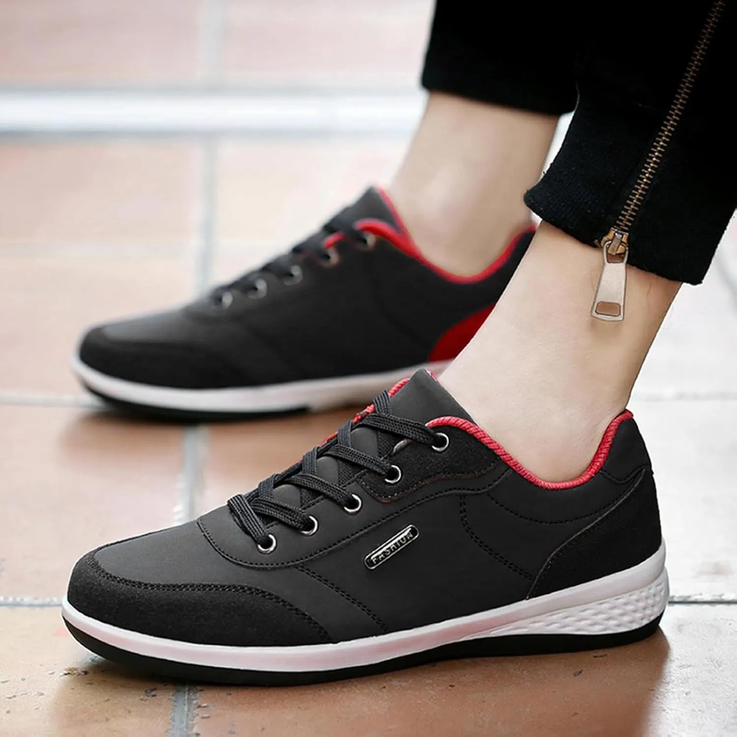 Mens Casual Shoes Fashion Casual Dress Shoes Dress Sneakers Men's Athletic Sneakers Lightweight Breathable Platform Tennis Shoe Loafers Dress Shoe