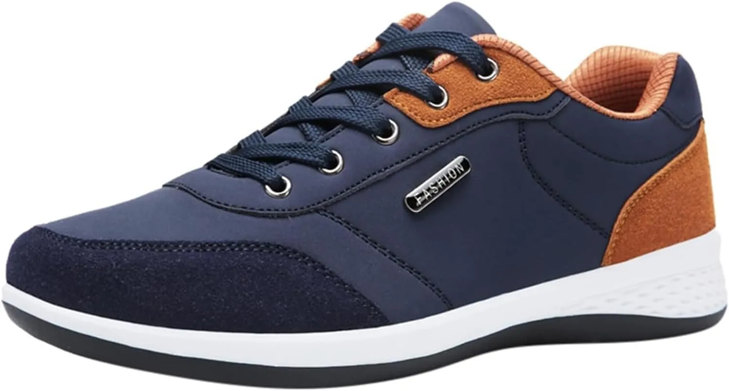 Mens Casual Shoes Fashion Casual Dress Shoes Dress Sneakers Men's Athletic Sneakers Lightweight Breathable Platform Tennis Shoe Loafers Dress Shoe