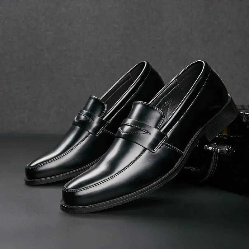 Men's Casual Shoes Slip On Gentleman Generous Slip-on Fashion Casual Shoes Mens Comfort Orthopedic Dress Shoes Men Dress Leather Shoes