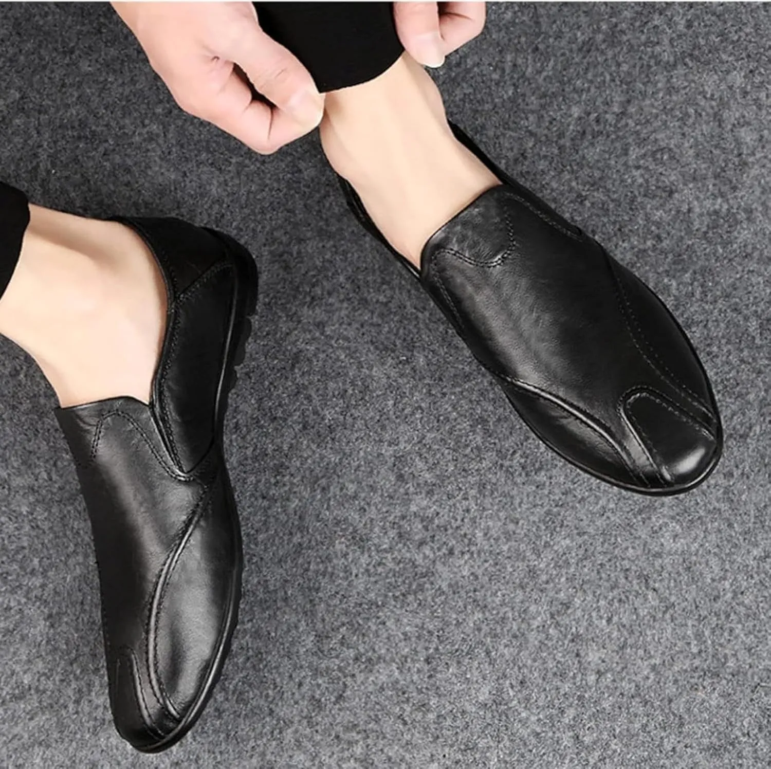 Men's Casual Shoes, Soft Soled Leather Shoes, Outdoor Walking Shoes, Comfortable Flat Shoes, Driving Shoes, Men's Casual Shoes