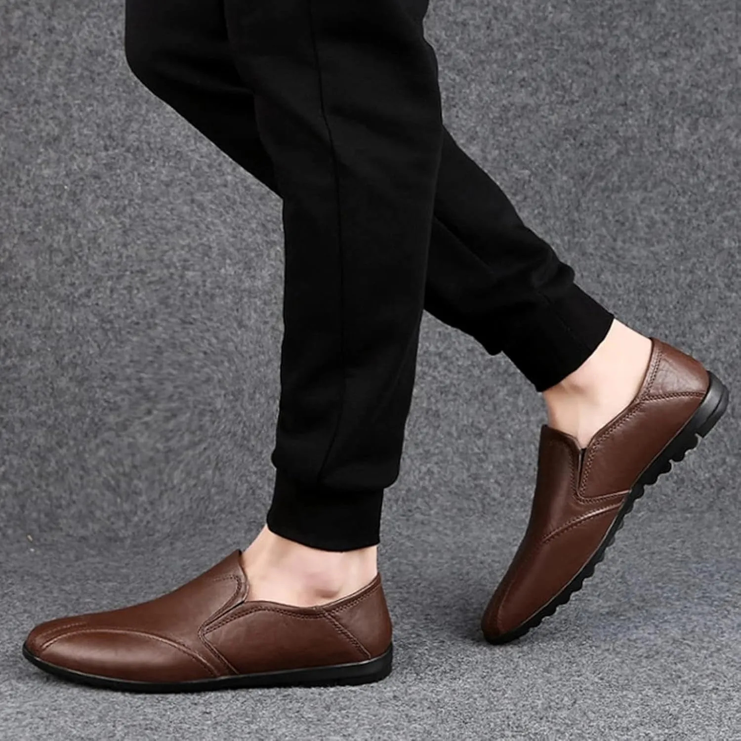 Men's Casual Shoes, Soft Soled Leather Shoes, Outdoor Walking Shoes, Comfortable Flat Shoes, Driving Shoes, Men's Casual Shoes