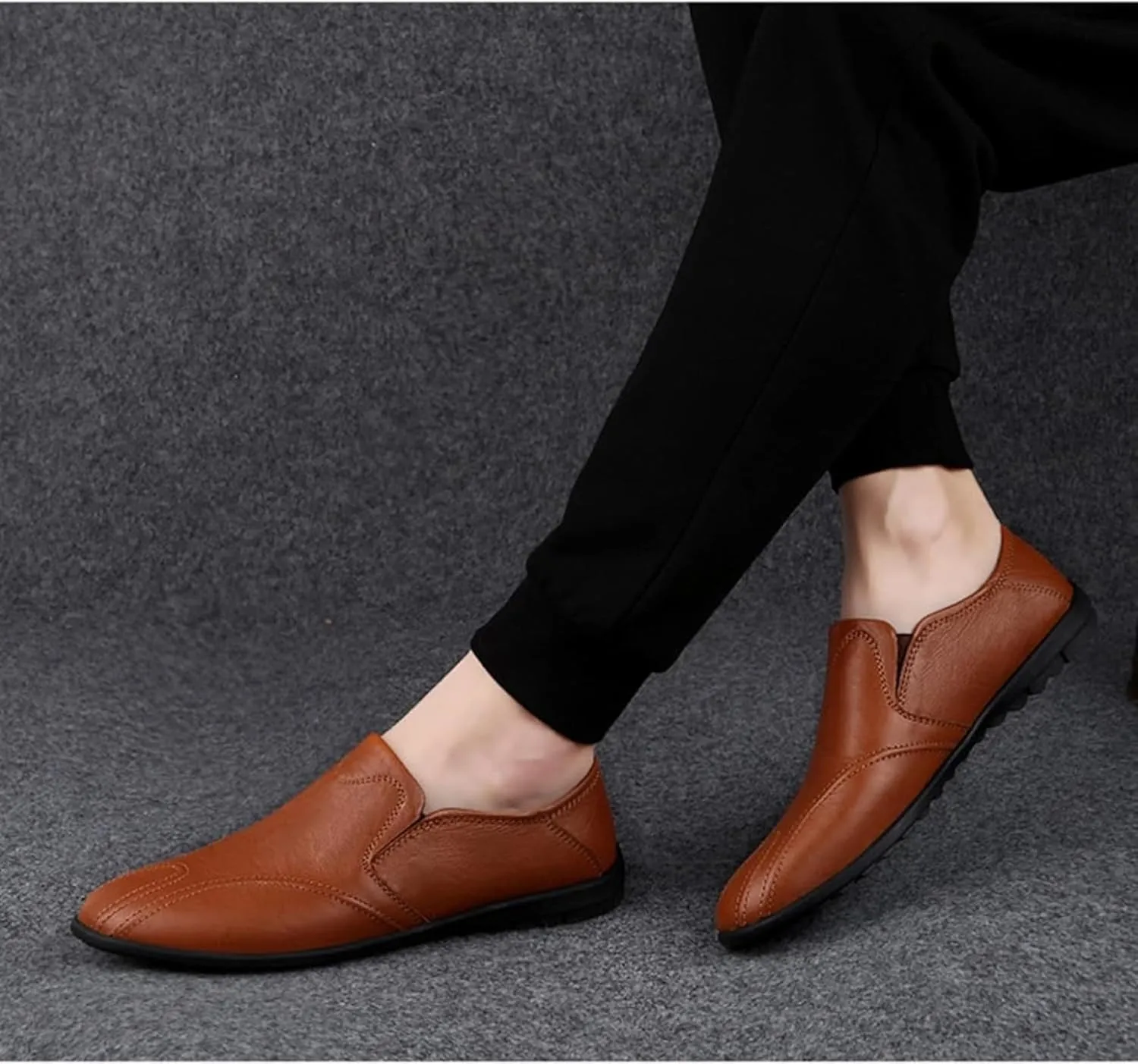 Men's Casual Shoes, Soft Soled Leather Shoes, Outdoor Walking Shoes, Comfortable Flat Shoes, Driving Shoes, Men's Casual Shoes