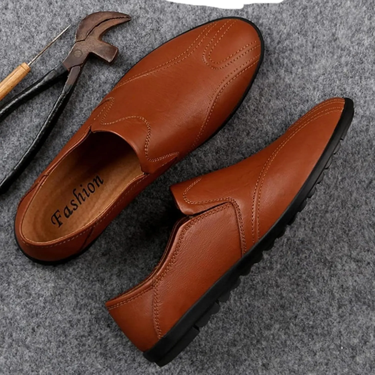 Men's Casual Shoes, Soft Soled Leather Shoes, Outdoor Walking Shoes, Comfortable Flat Shoes, Driving Shoes, Men's Casual Shoes
