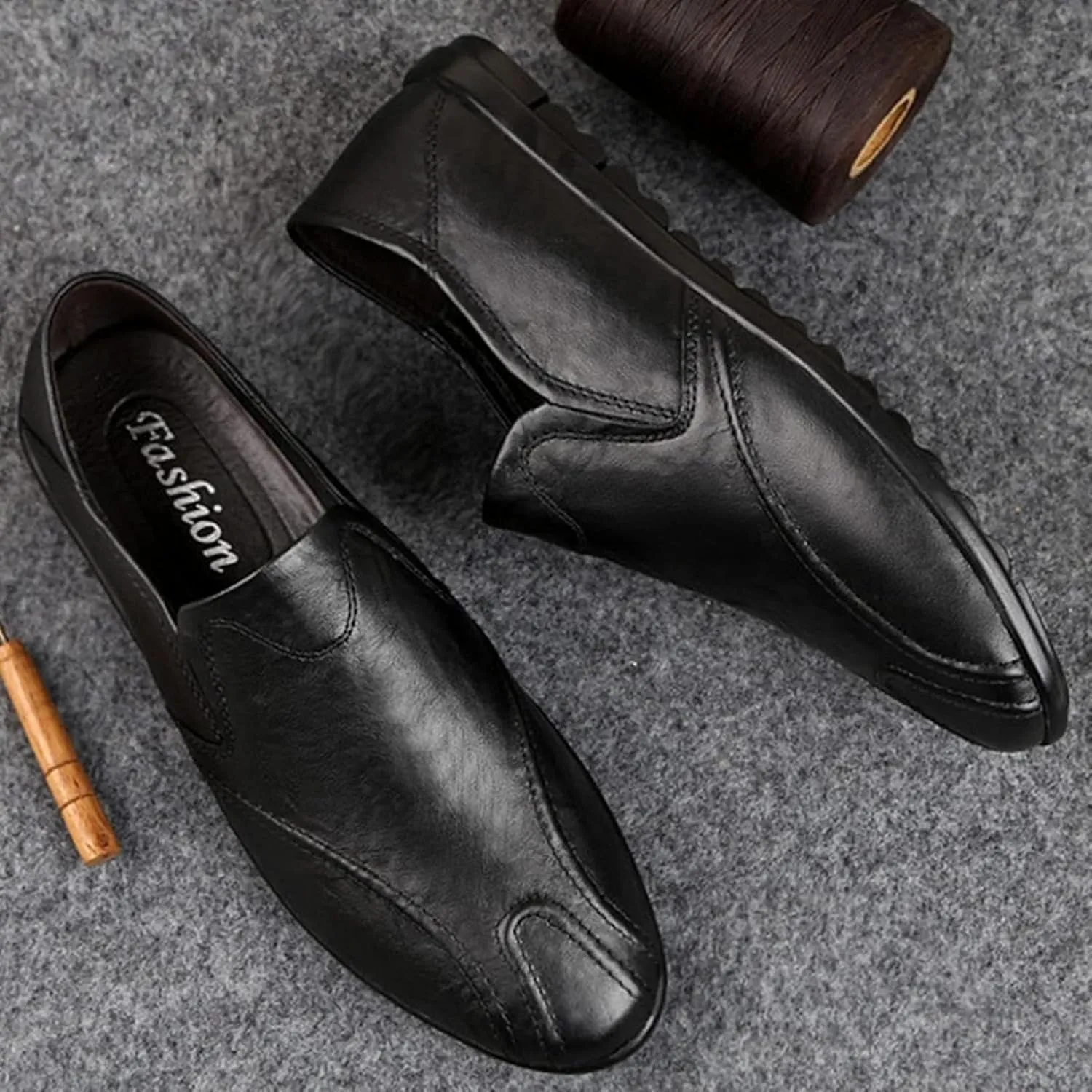 Men's Casual Shoes, Soft Soled Leather Shoes, Outdoor Walking Shoes, Comfortable Flat Shoes, Driving Shoes, Men's Casual Shoes