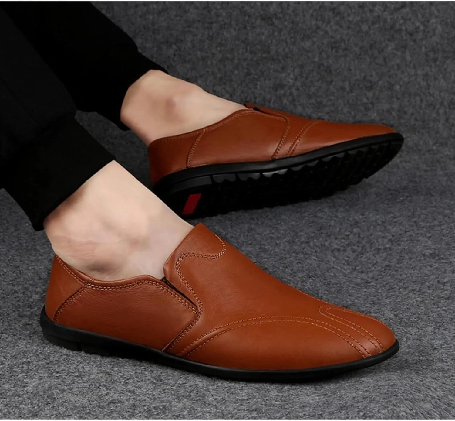 Men's Casual Shoes, Soft Soled Leather Shoes, Outdoor Walking Shoes, Comfortable Flat Shoes, Driving Shoes, Men's Casual Shoes