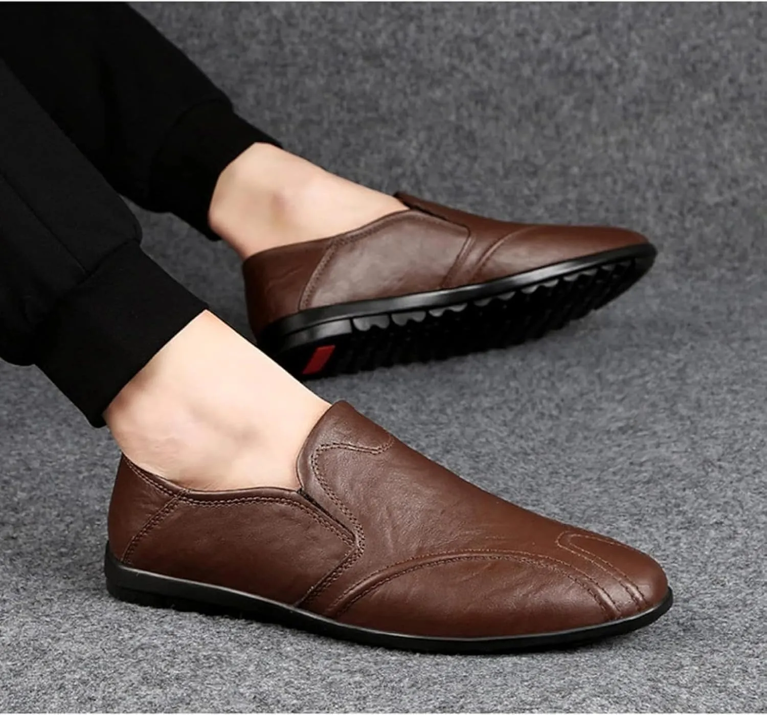 Men's Casual Shoes, Soft Soled Leather Shoes, Outdoor Walking Shoes, Comfortable Flat Shoes, Driving Shoes, Men's Casual Shoes