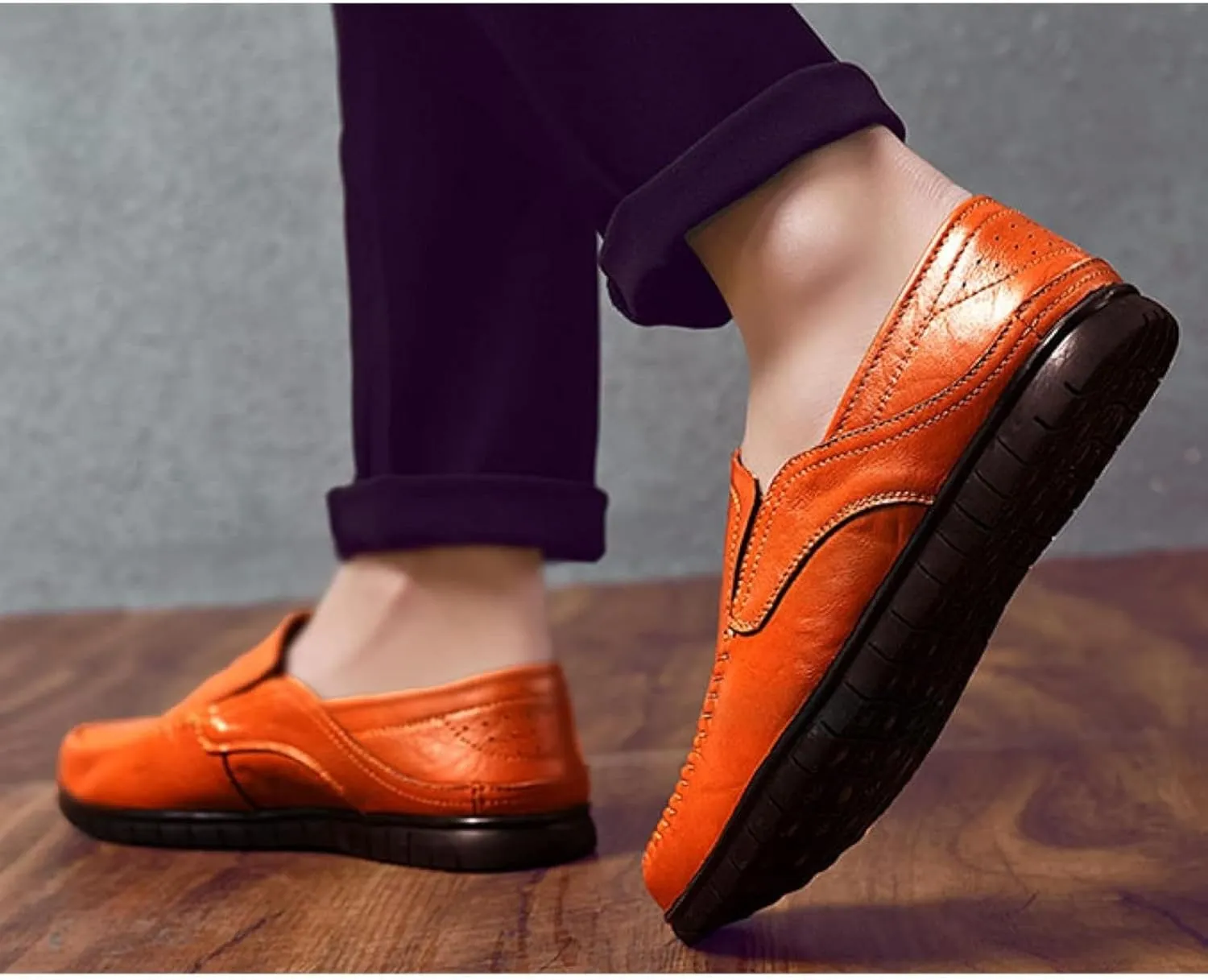Men's Comfortable Leather Shoes, Hollowed Out Summer Casual Shoes, Outdoor Driving Shoes, Office Casual Shoes