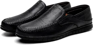 Men's Comfortable Leather Shoes, Hollowed Out Summer Casual Shoes, Outdoor Driving Shoes, Office Casual Shoes