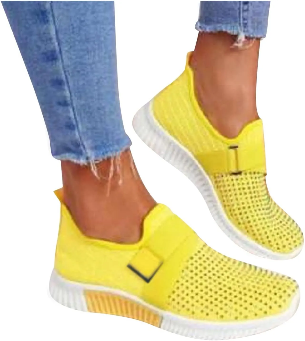 Mens Dress Shoes Mesh Breathable Casual Shoes Slip On Men Shoes Sneakers Women's Air Athletic Running Fashion Sport Slip On Tennis Shoe Loafers Dress Shoe