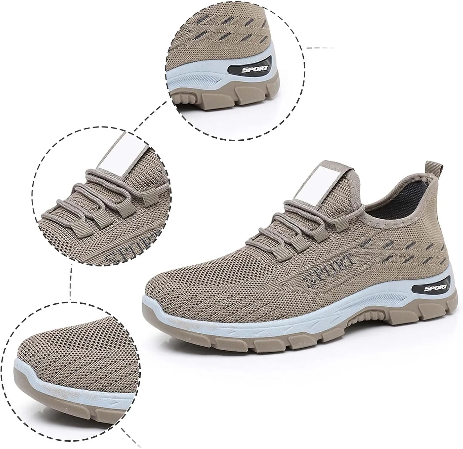 Men's Fashion Pure Color Cloth Casual Sports Shoes Breathable Non Slip Casual Shoes Men's Air 1 Low Sneaker