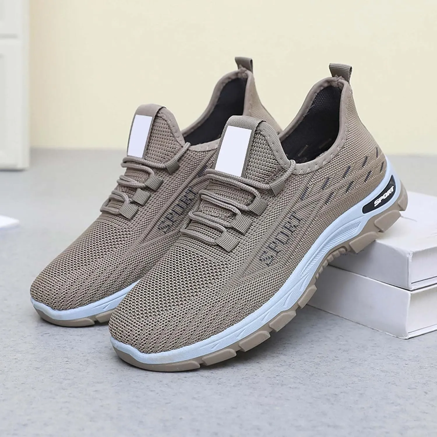 Men's Fashion Pure Color Cloth Casual Sports Shoes Breathable Non Slip Casual Shoes Men's Air 1 Low Sneaker