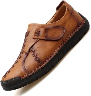 Mens Loafers Casual Leather Slip on Shoes Lightweight Driving Shoes for Men